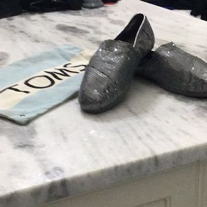 Toms silver Mocs